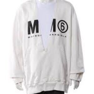MM6 Maison Margiela White Sweatshirt